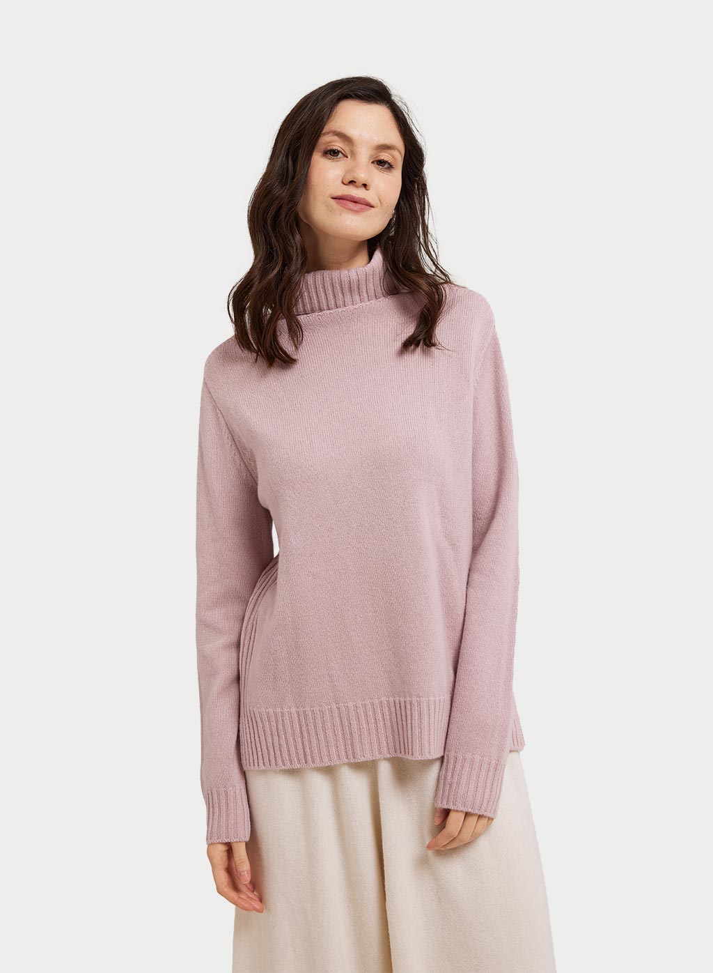 Turtleneck Rib Knit Jumper