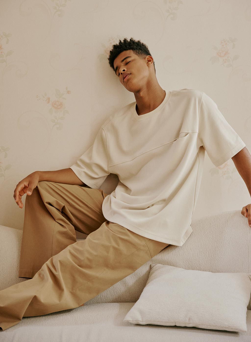 Men's White Cotton Tee