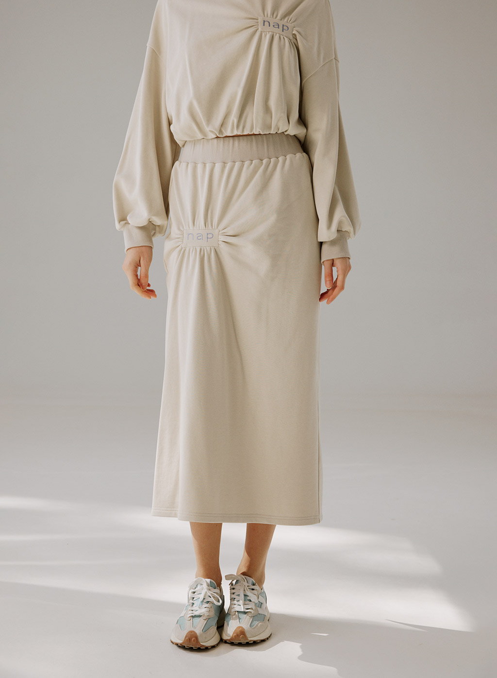 Cotton Midi Skirt