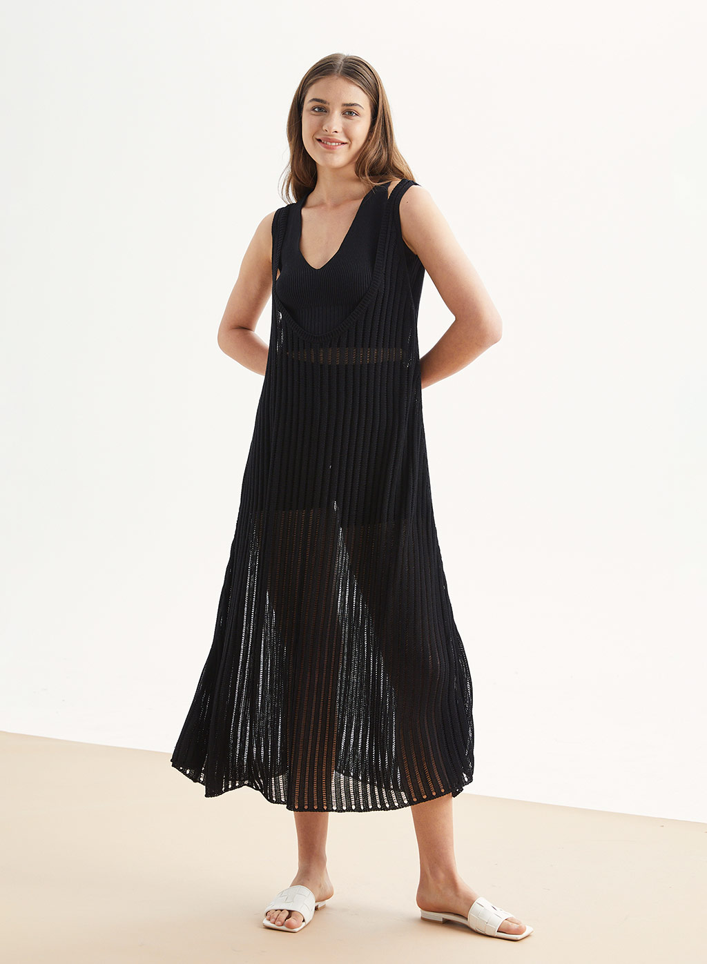 Crochet Mesh Dress